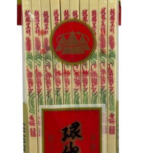 High-Quality Ivory Color China Chinese Print Colorful Chopsticks 10 Pair New